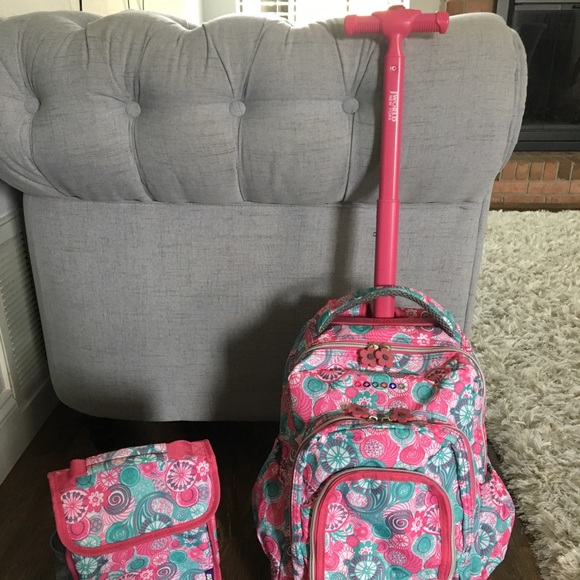 rolling backpacks with matching lunch boxes